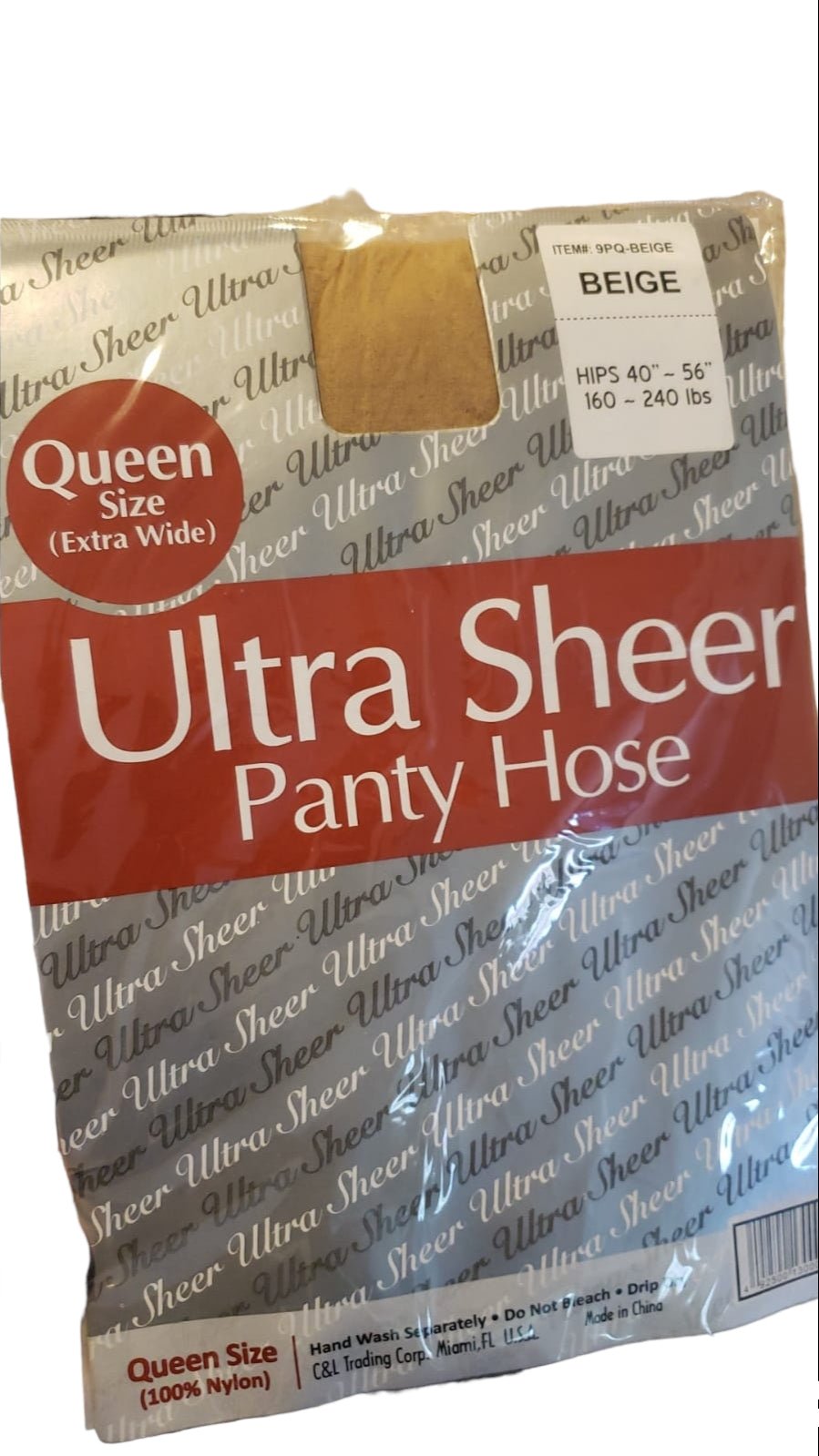 Ultra Sheer Panty Hose (Queen Size ) Beige