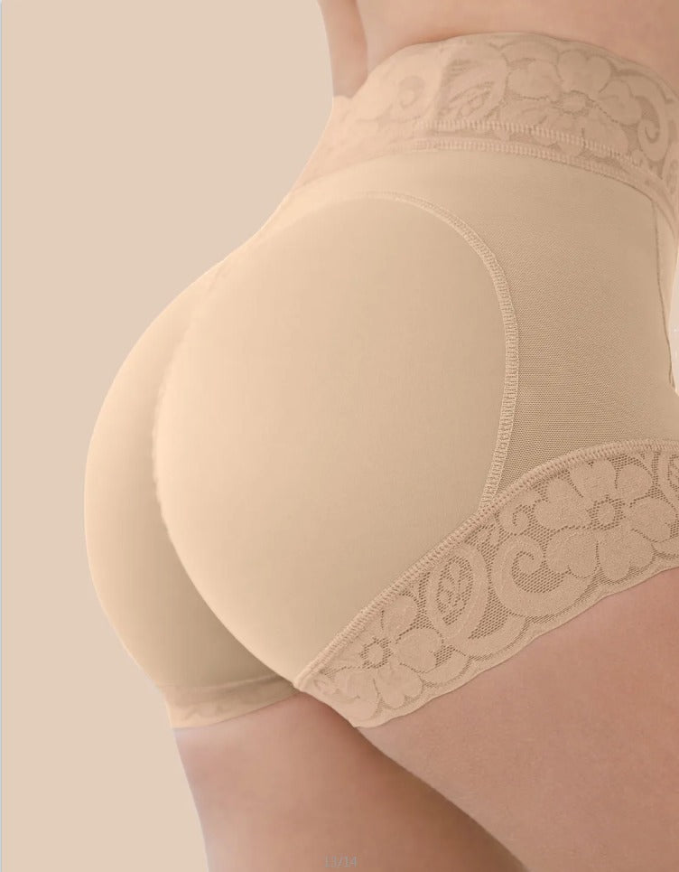 T&J Beauty Women Classic Lace Butt Lifter Panty ( MED)