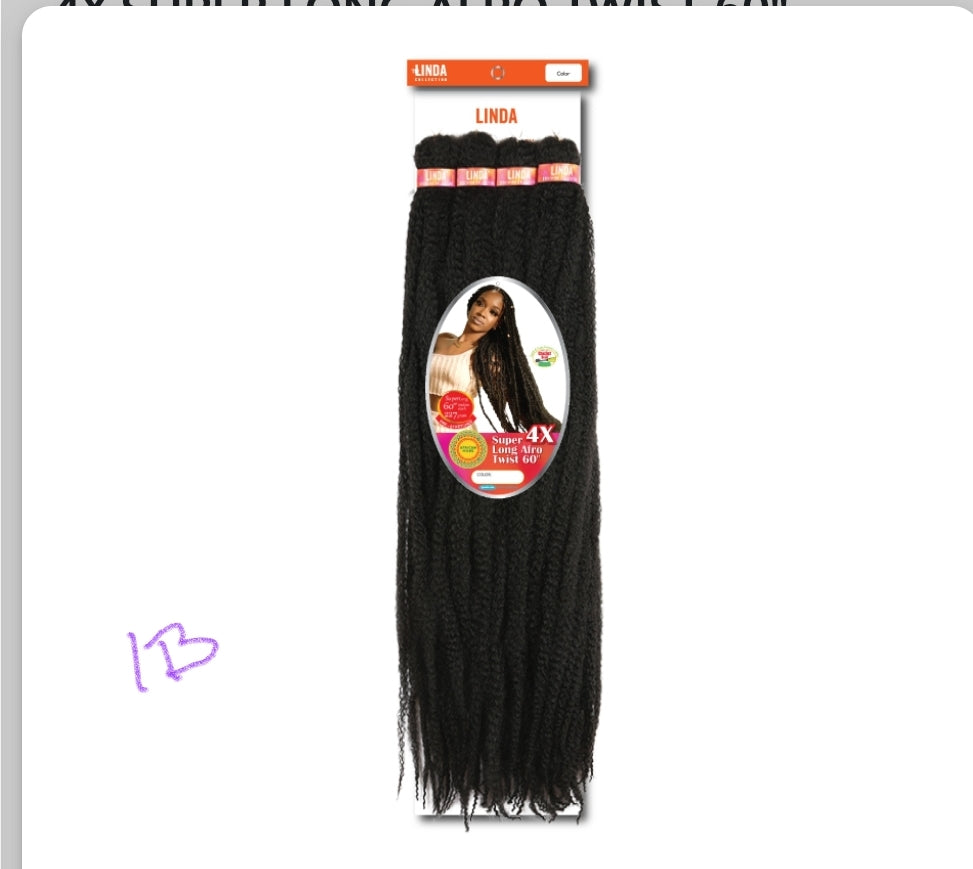 4X SUPER LONG AFRO TWIST 60"