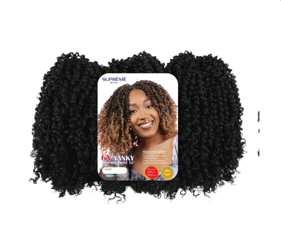 6X YANKY CROCHET TWIST 12"