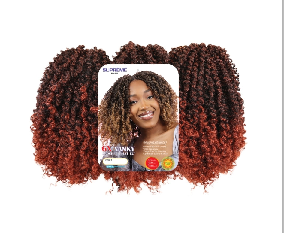 6X YANKY CROCHET TWIST 12"