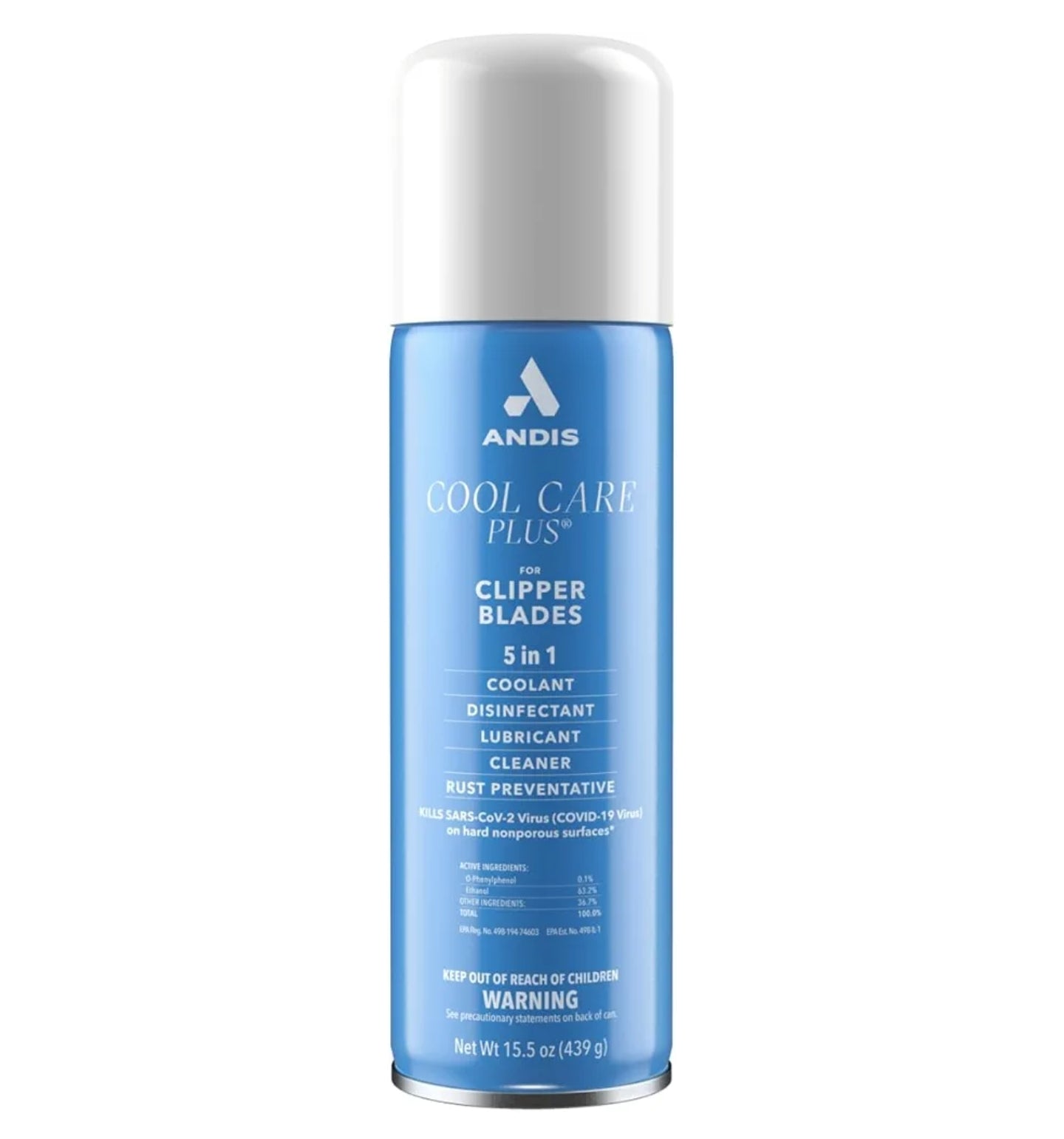 Andis DPD Cool Care Plus 5 in 1 for Clipper Blades - 15.5 Ounce