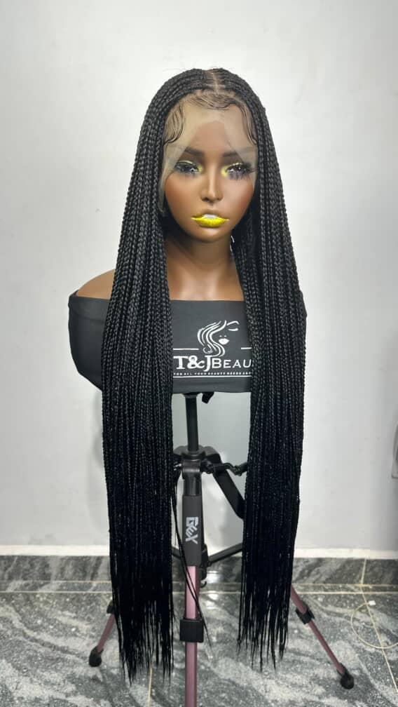 T&J Beauty Cornrow lace wig Kami 35"