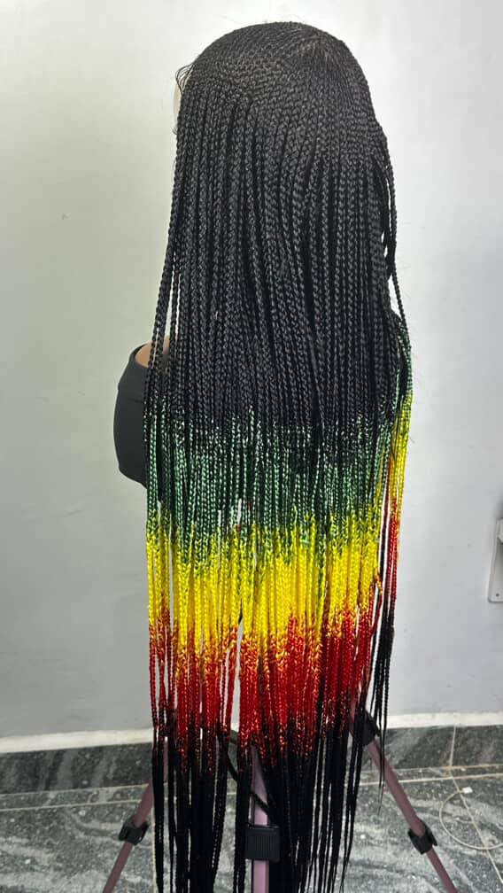 T&J Beauty Cornrow lace wig Kami 35"