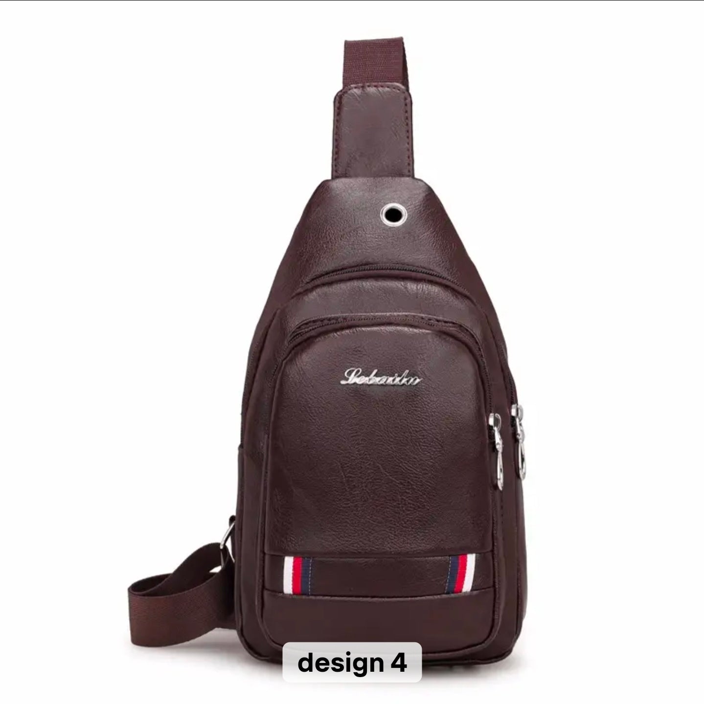 Men Pu Leather Chest bags