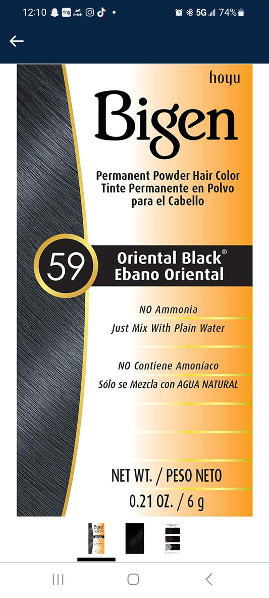 Bigen Permanent Powder (Black)