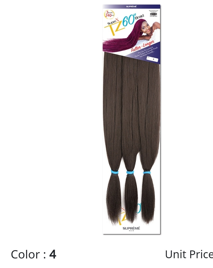 Super x TZ Braids 60"