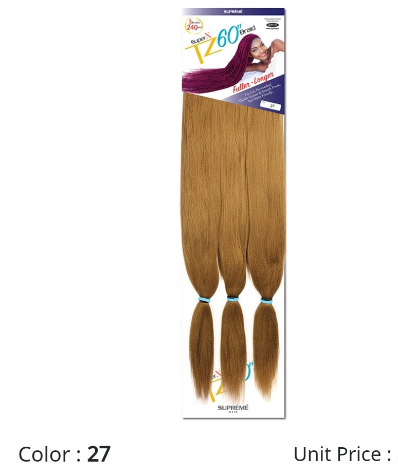 Super x TZ Braids 60"