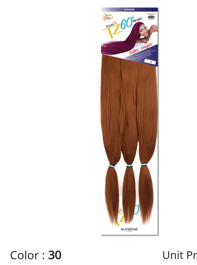 Super x TZ Braids 60"