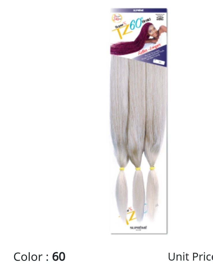 Super x TZ Braids 60"