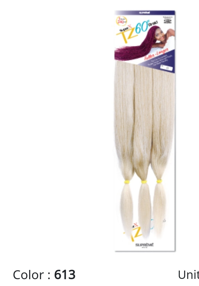Super x TZ Braids 60"