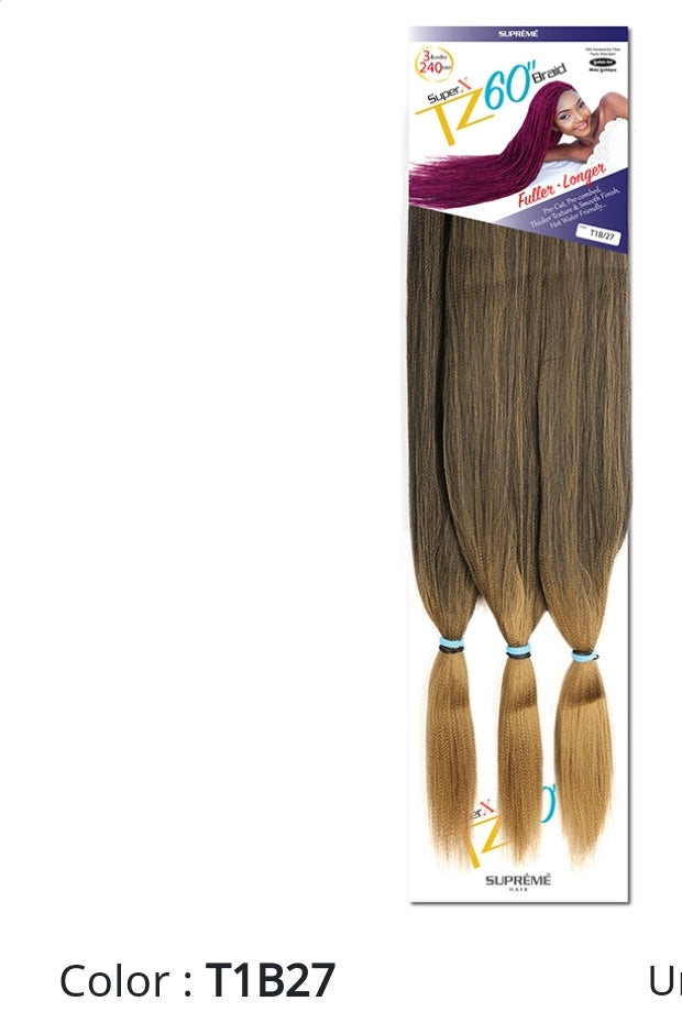 Super x TZ Braids 60"