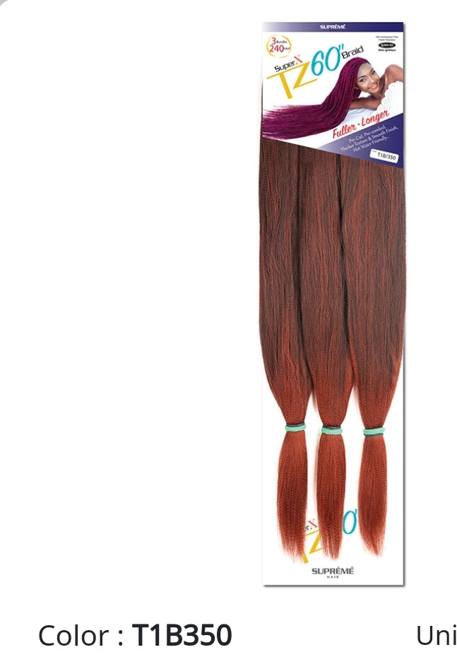 Super x TZ Braids 60"