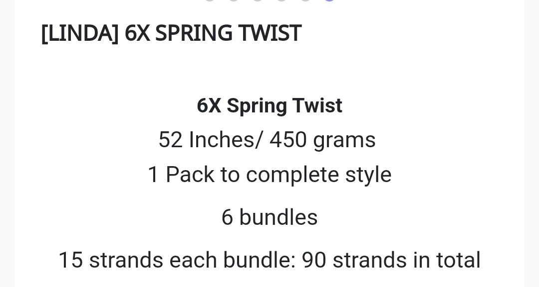 Linda Spring Twist 52"