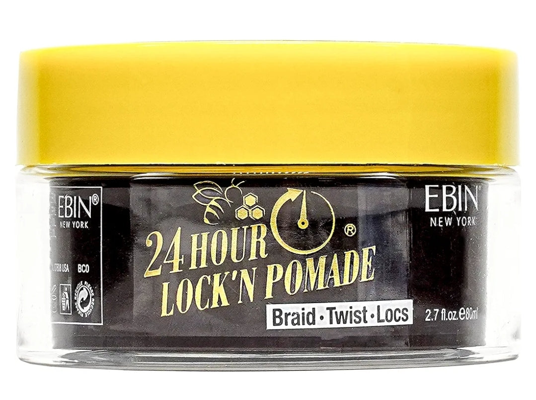 24 HOUR LOCK'N POMADE Braid Formula, Honey & Bee’s, 2.7 Oz