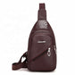 Men Pu Leather Chest bags