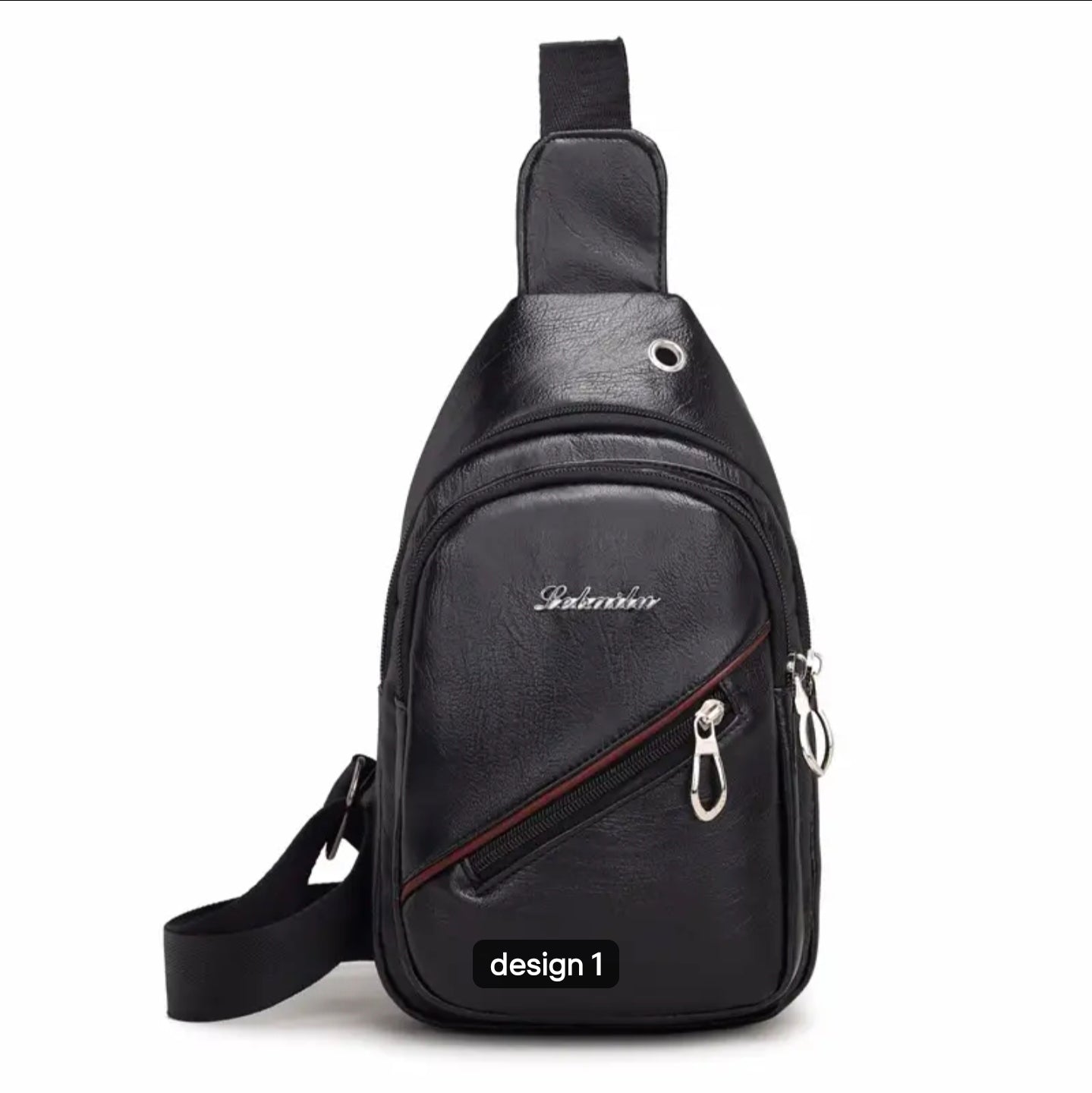 Men Pu Leather Chest bags