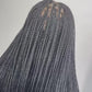 T&J Beauty braided lace wig color Black 35"