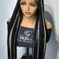 T&J Beauty Cornrow lace wig Kami 35"