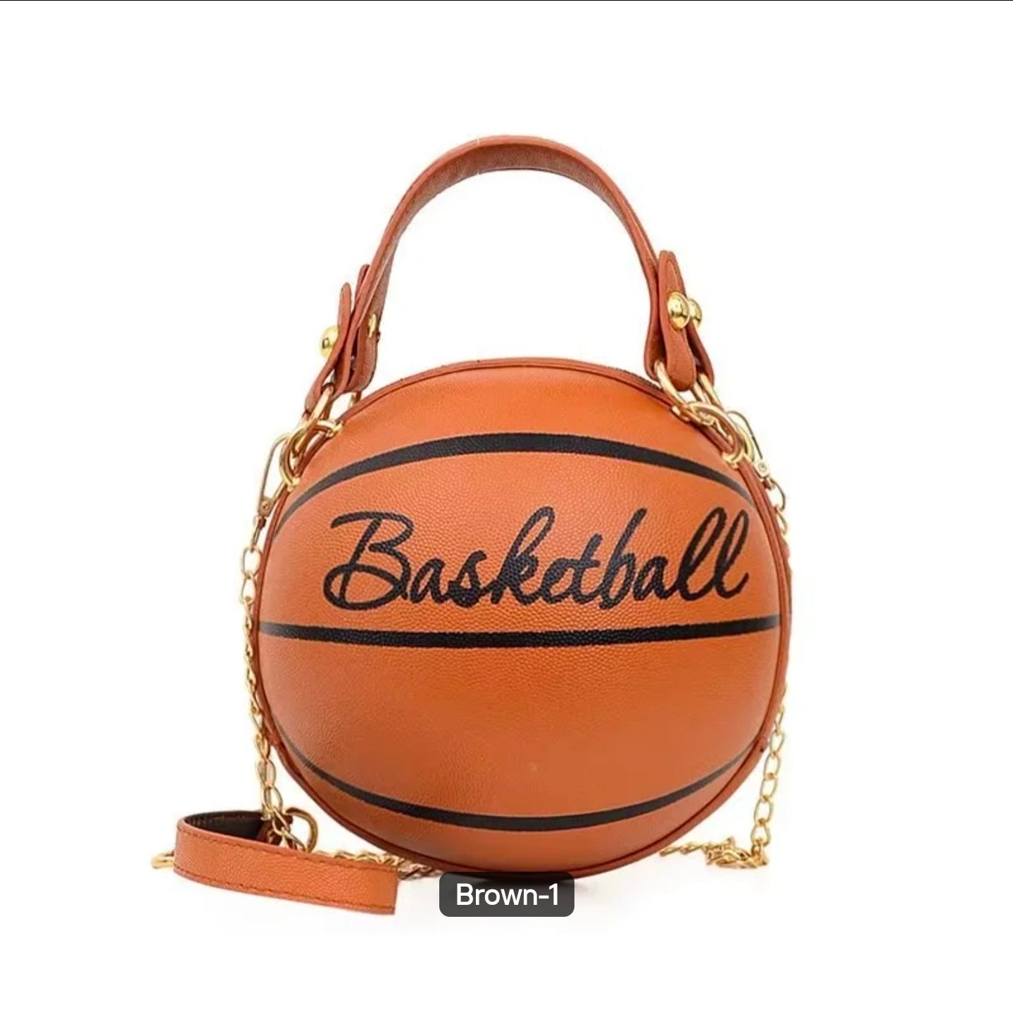 Basketball crossbody shoulder strap bag.