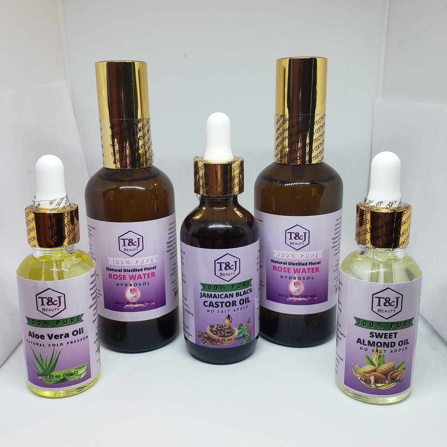 T&J Beauty's Jamaican  Pure Essential Oils