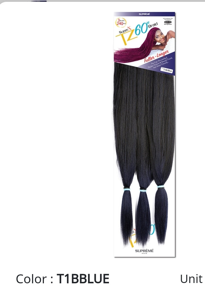 Super x TZ Braids 60"