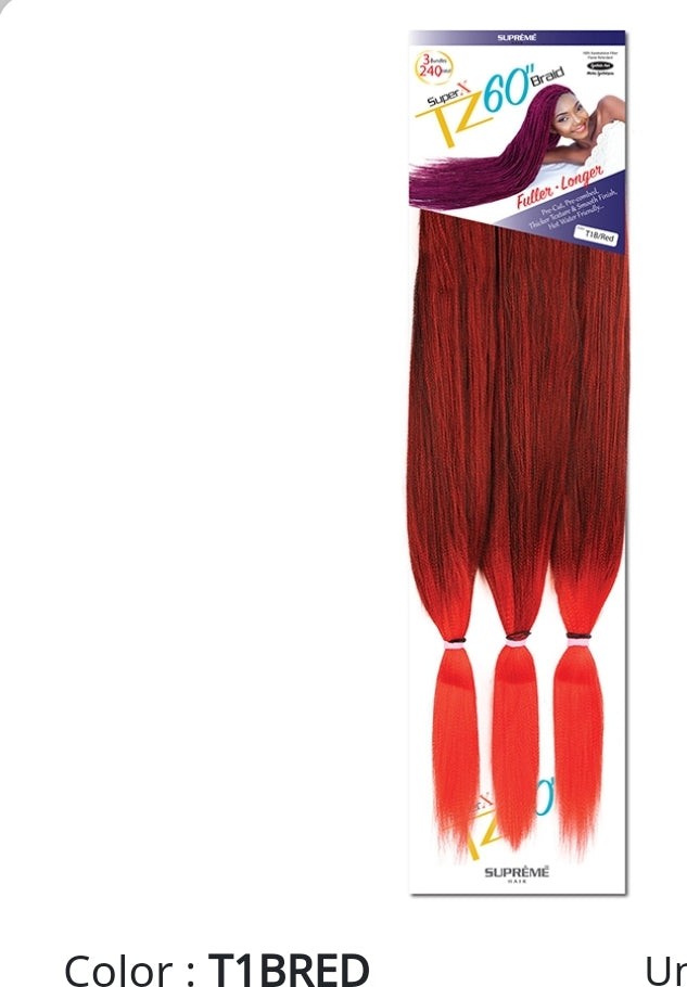 Super x TZ Braids 60"